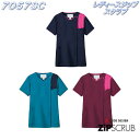 FOLK フォーク ZIP(ジップ) 7057SC レディスジップスクラブ 全3色【お取り寄せ製品】【スクラブ 医療ユニフォーム 白衣 メディカルウェア スクラ...