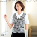 ■FOLK フォーク FV36115-3 ベスト レディース ホワイト×ピンク【お取り寄せ製品】【女性用 事務服 営業 受付嬢 リクルート スーツ 制服】