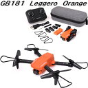 G-FORCE ジーフォース ドローン GB181 Leggero 2.4GHz 4ch Quadcopter 4K/2K FULL HD カメラ搭載 オレンジ...