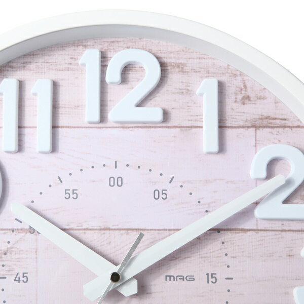 ノア精密 W-760 MAG 掛時計 クレープ ピンク W760【お取り寄せ商品】クロック　時計　掛け時計　掛時計　アナログ 2