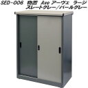 MOJYU SED-006 物置 Ave アーヴェ ラージ スレートグレー/パールグレー sed006【送料無料(北海道・沖縄・離島を除く)】【メーカー直送品】コンパクト 物置き 屋外収納庫 鍵付き スチール製 モジュ