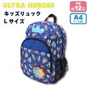【刺繍可】ウルトラヒーローズ リュックL キッズ 男の子 フロントポケット メッシュポケット付 デイパック リュックサック バックパック 子供 アーク ブレーザー ゼロ ウルトラマン 特撮 名入れ A4 12L 刺繍入りリュック 名前入り キッズバッグ 子供用バッグ