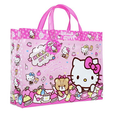 ハローキティビーチバッグマチアリプールバッグ　ビニールバッグ　キッズ　女の子　HELLO KITTY　キティちゃん　サンリオ　sanrio