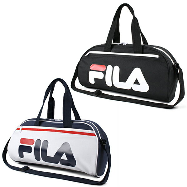 FILA ミニボストンバッグビーチバッグ プールバッグ ブラック トリコロール キッズ 女の子 男の子 ユニセックス フィラ 高学年にも