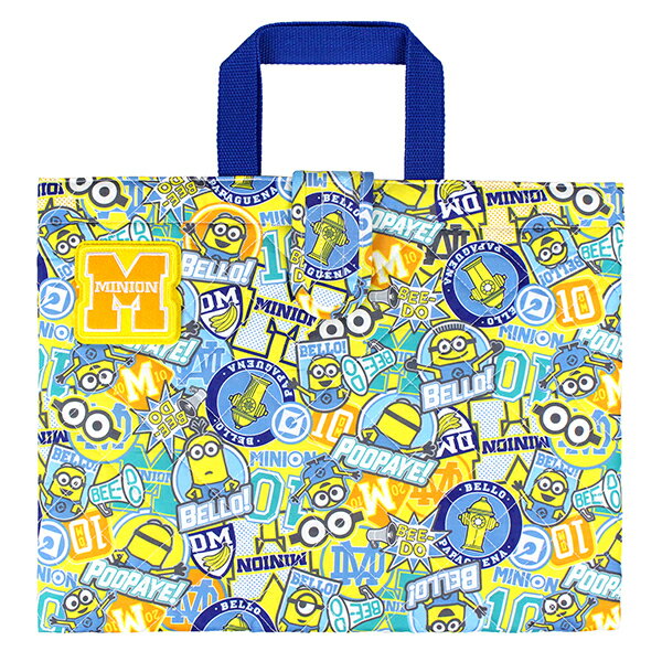 【刺繍可】新柄！ ミニオン キルトレッスンバッグ 安全なお名前ワッペン付き！キルティングレッスンバッグ 入園入学 通園通学 通園バッグ 通学バッグ キルト キッズ 女の子 男の子 minion 怪盗グルー ミニオンズ minions 名入れ