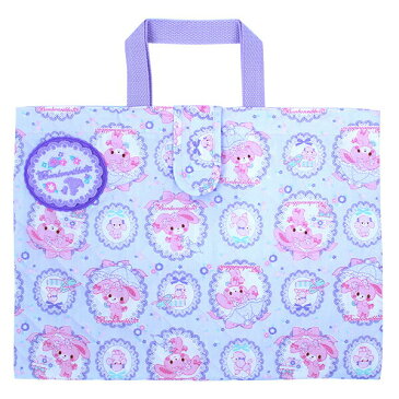【刺繍可】ぼんぼんりぼん キルトレッスンバッグ 安全なお名前ワッペン付き!キルティングレッスンバッグ 入園入学 通園通学 通園バッグ 通学バッグ キルト キッズ 女の子 bonbonribbon パープル 紫 サンリオ sanrio 名入れ