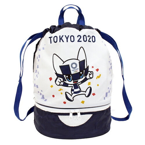 全品300円均一! ミライトワ 東京2020オリンピックマスコット ボンサック 東京オリンピック公式キャラクター ビーチバッグ プールバッグ キャラクター 女の子 男の子 キッズ ファスナー オリパラ パラリンピック 記念に