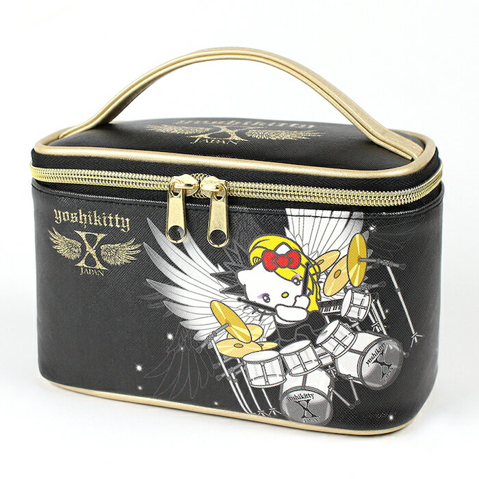 yoshikitty バニティポーチコスメポーチ メイクポーチ 小物入れ ヨシキティ X JAPAN サンリオ sanrio ハローキティ YOSHIKI