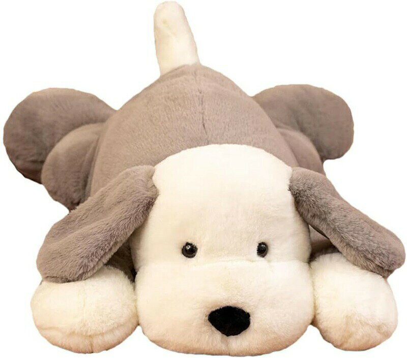 ぬいぐるみ 犬 抱き枕 いぬ ふわふわ 大きい かわいい 動物 リアル 柔らかい 部屋飾り 抱き枕 クッション 可愛い おもちゃ おしゃれ 幼児園 40cm 入園祝い 結婚式 卒業式 グレー 謝恩会