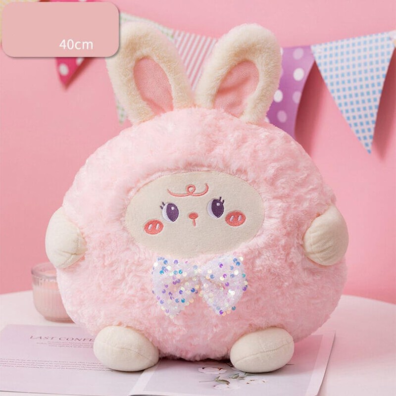 ぬいぐるみ うさぎ ふわふわ 丸い かわいい 抱き枕 ぬいぐるみ クッション 大きい 動物 リアル ぬいぐるみ ソフト おもちゃ 可愛い 柔軟 アニマル 柔らかい 40cm 知育トイ 誕生日 プレゼン