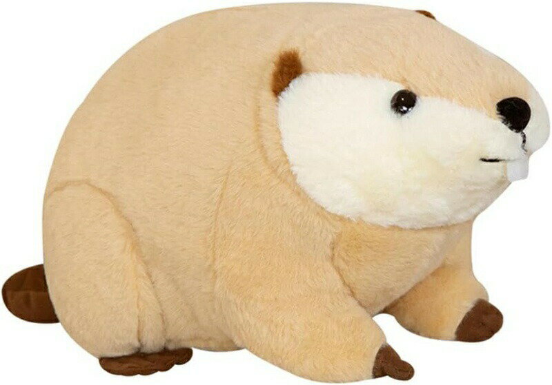 ぬいぐるみ ビーバー 抱き枕 かわいい 海狸 動物 癒される 大きい やさしい手触り 可愛い ベッドサイド 背あて 抱きまくら 添い寝 贈り物 45cm おもちゃ お祝い ねむねむ 子供の日 クリスマ