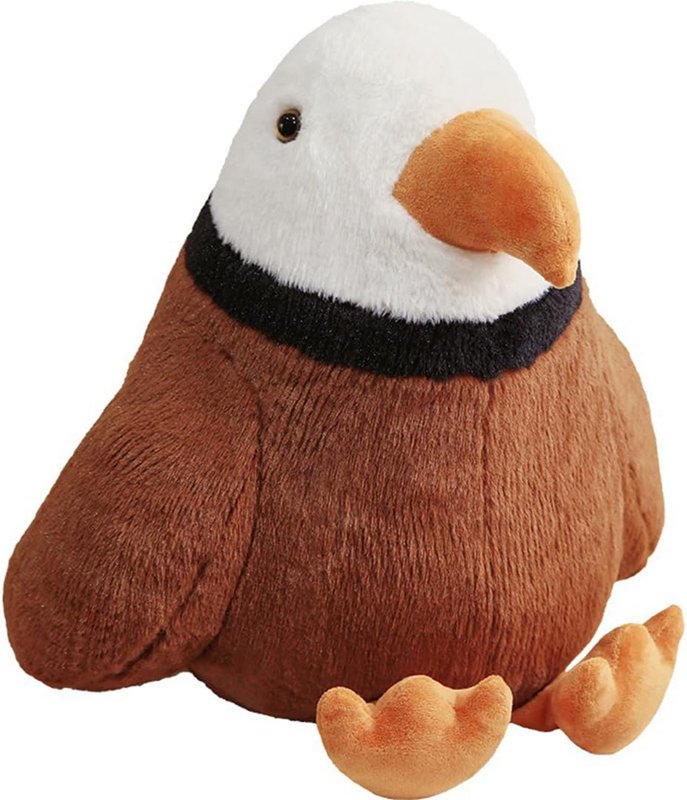 ぬいぐるみ ワシ 抱き枕 鷲 動物 可愛い 肌触り良い 大きい ベッドルーム装飾 柔らかい 背あて 写真小道具 もこもこ 添い寝 縫い包み 誕生日 ブラウン 子供 彼女 40cm お年寄りへ クリスマ