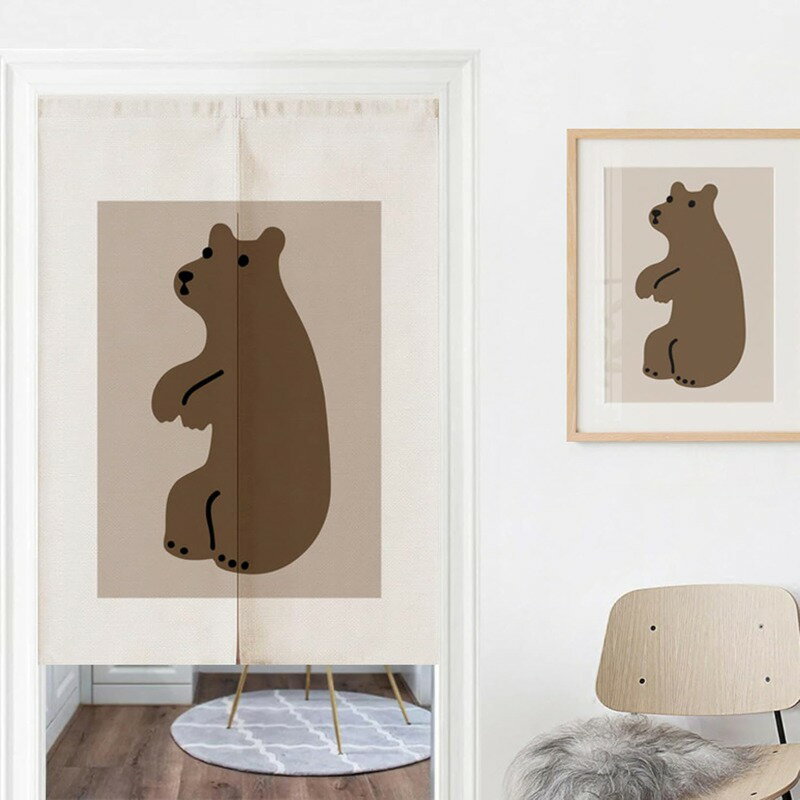 北欧 のれん 間仕切り 目隠し 遮光 サラサラ 暖簾 インテリア アクセサリ カラー03 シンプル ロングカ..