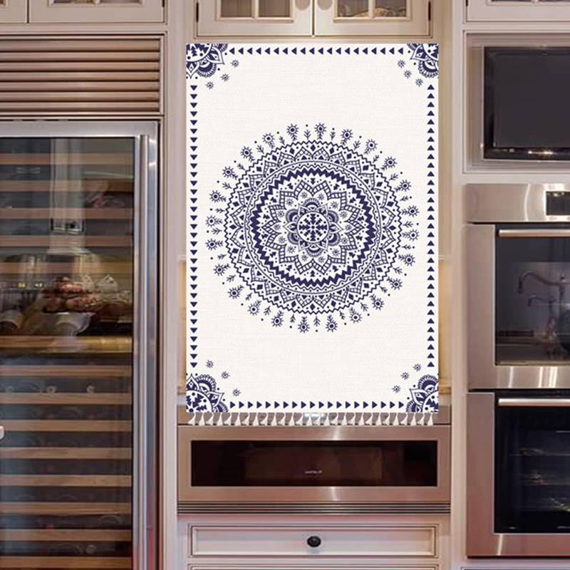 マジックテープ カフェカーテン タッセル付き 目隠しカーテン 遮光カーテン レース 紗 小窓カーテン 飾..