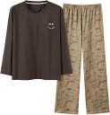 パジャマ レディース 秋 カップ付き 綿100 長袖 ルームウェア 上下セット 可愛い 部屋着 寝間着 通気 大きいサイズ