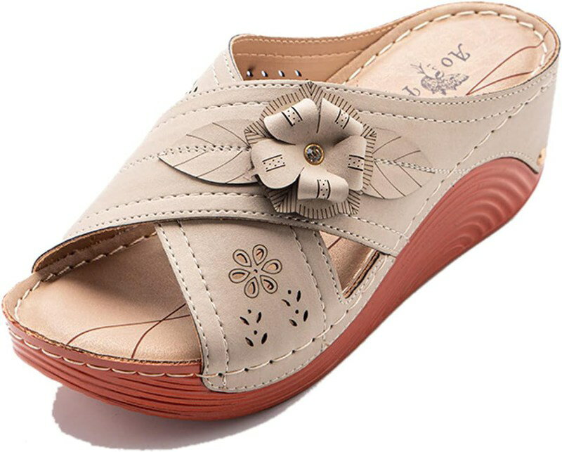 美脚 ミュール ボヘミアン風 柔らか ミュール サンダル レディース つっかけ 歩きやすい フェミニン 大人可愛い スリッポン 通勤 デート 美脚 厚底 ピーチサンダル 太めヒール ハイヒール 滑り止