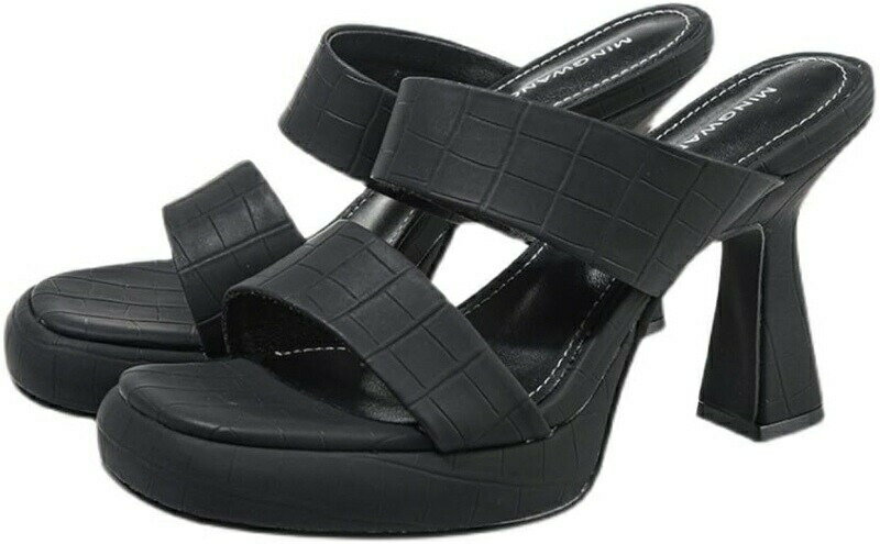 ミュール サンダル チャンキーヒール オープントゥ レディース ハイヒール サンダル 太ヒール ピンヒール 婦人 ブラック 黒 スリッパ パンプス ジッパー おしゃれ サボミュール 厚底 軽量 歩きや