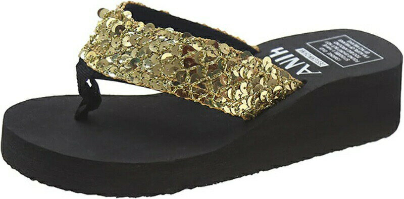 厚底 ウェッジソール トング サンダル 美脚 5cmヒール カジュアル ビーサン レディース 大きい トング..