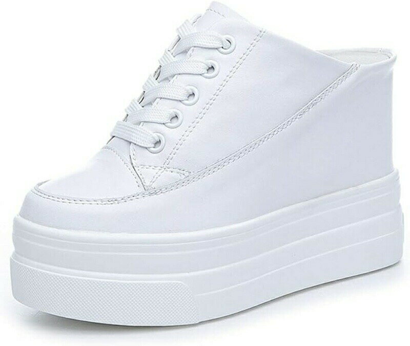 ミュール レディース シューズ 厚底 ウェッジヒール スニーカー サンダル レースアップ 日常 散歩 旅行 キャンバスシューズ 軽量 通気 安定感 おしゃれ シンプル 美脚スリッパ カジュアルミュール