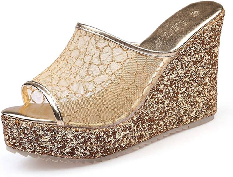 ウェッジソール サンダル メッシュ ハイヒール オープントゥ ベルト ヒール9cm ミュール 滑り止め ウェッジヒール 美脚 春夏 披露宴 シンプル パーティー 女子会 おしゃれ 歩きやすい 痛くない