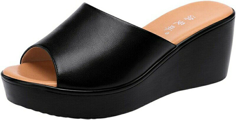 サンダル ウェッジソール レディース ミュール 前厚 美脚 春夏 パーティー 大きいサイズ ラットフォーム オープントゥ 疲れにくい 歩きやすい 厚底 履きやすい 厚底サンダル ヒール6cm パーティ