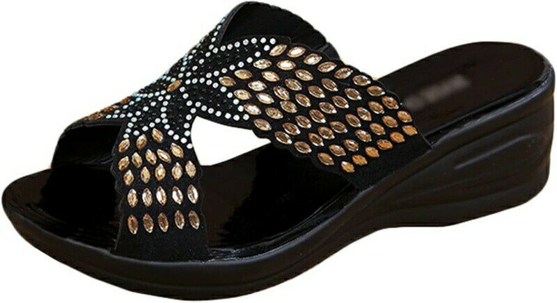 サンダル レディース 痛くない 厚底 オープントゥ ウェッジソール 黒 ミュール サボ ウエッジヒール コンフォートサンダル サボサンダル レディース プラットフォーム 厚底サンダル つっかけ 立ち仕