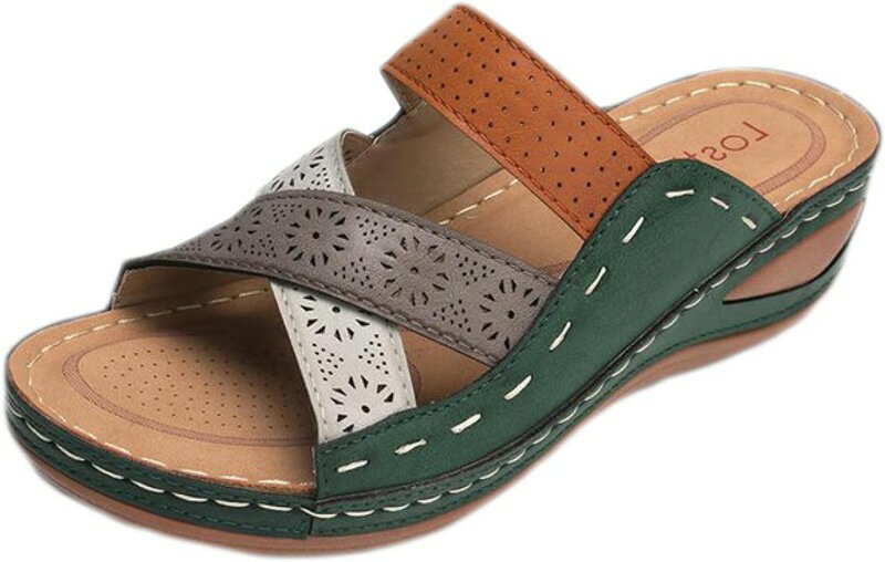 厚底ミュールサンダル レディース ウェッジサンダル オープントゥ 無地 レトロ おしゃれ つっかけ ルームシューズ 可愛い 蒸れない 履きやすい オフィスサンダル ローヒール ぺたんこ サボ靴 衝撃吸