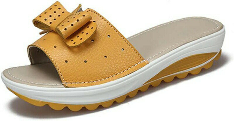 コンフォートサンダル 前厚 ウェッジソール ローヒール ミュール 軽量 レディース リボン 厚底ウェッジサンダル カジュアル ビーチサンダル 履きやすい オープ...