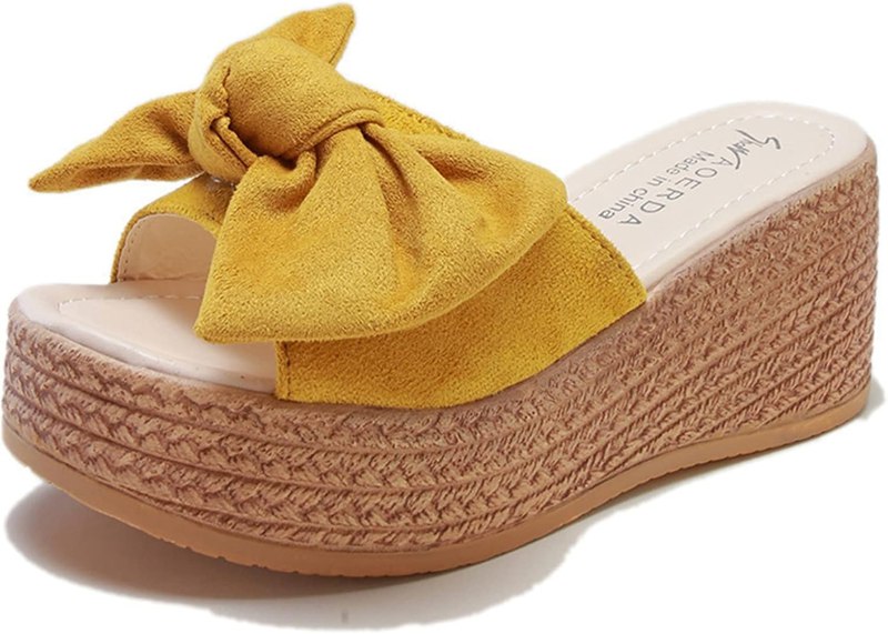 厚底 サボ サンダル レディース 厚底サンダル サボサンダル レディース スエード調 スリッパ ウェッジソール オープントゥ カジュアル シンプル 軽量 リボン 夏 春 ミュール オフィス 美脚 上品