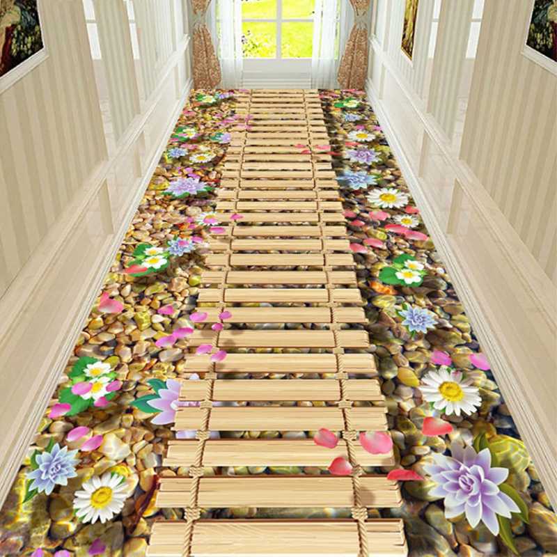 廊下マット 業務用 室内 カラー ロングマット カーペット 階段マット ラグマット 華やか ロング 抗菌防..