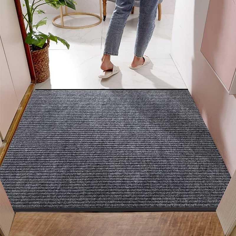 玄関マット 屋外 泥落とし 玄関クリーンマット 無地 マット 滑り止め ドアマット 耐磨耗性 エントラン..