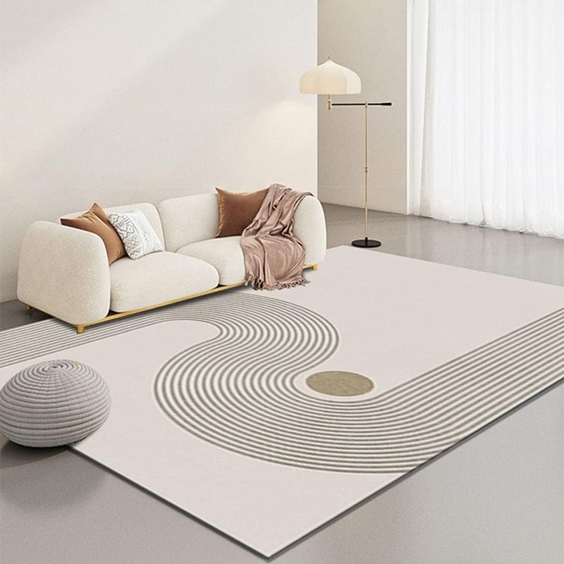 カーペット 北欧 ラグマット 柔らかい モダン 絨毯 滑り止め付 手触り リビング センターラグ 軽量 折..