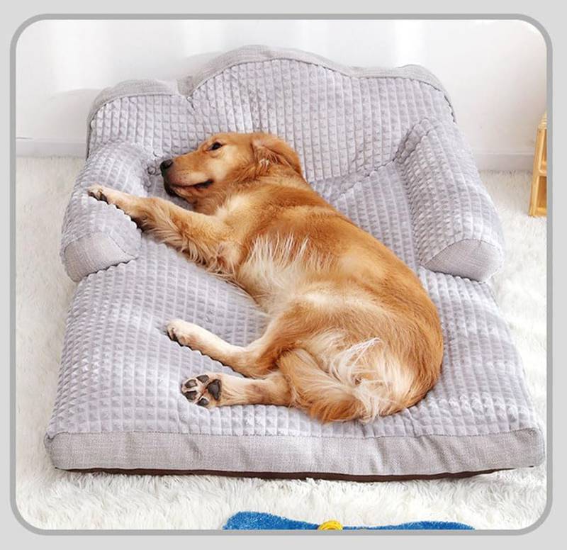 犬 ベッド 犬 あごのせ枕，ハイバックドッグベッド、ペットベッド、猫 ベッド、犬ソファ、ペット サー..