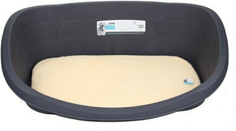 ペットベッド 犬 猫 洗える ベット プラスチック ハウス 四季通用 掃除易い 滑り止め オーバル クッション付き 小中大型犬 猫ベッド ボウル型 春 夏 秋 冬 L：15KG以下 カラー3