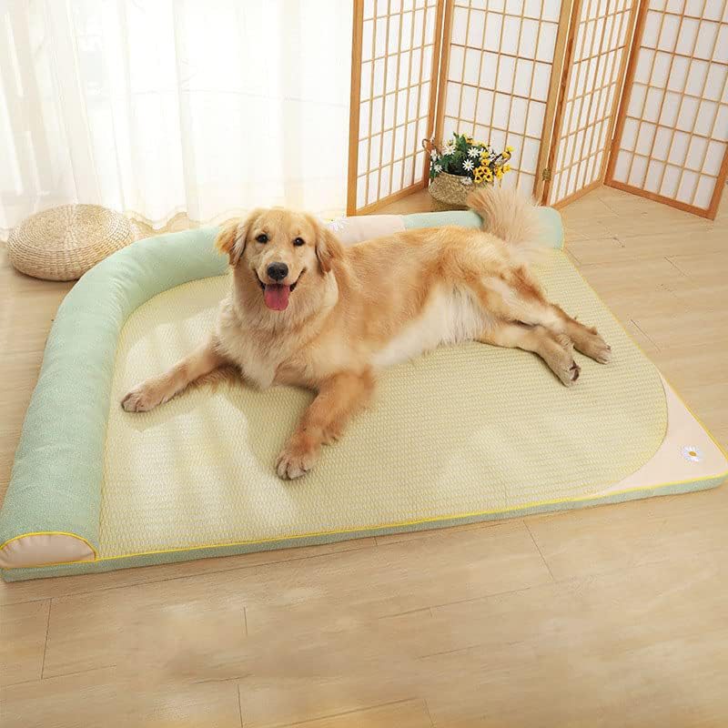 犬 ベッド ひんやり、犬 ベッド 洗える、猫 夏用ベッド ペットベッド 夏用,ペットベッド 夏用,ペット ひんやり,柔らかい猫クッション、涼しい夏ペットベッド、ペットベッドを洗うことができ、犬クッショ