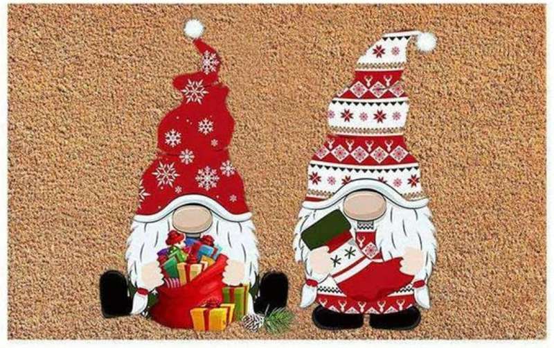 カーペット ベッドルームラグ サンタ雪だるまラグ 寝室用 フェイクファーラグ クリスマスカーペット 寝..