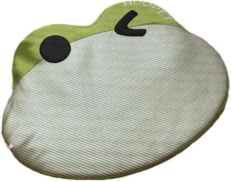 犬 猫 ベッド 夏 冷感 ひんやり 通気性優れ ペットベッド 夏用 ペット クッション 枕付き 犬用ベッド 猫用ベッド 可愛い 洗える 暑さ対策 63*49cm ふわふわ ペットソファー 洗える 取り