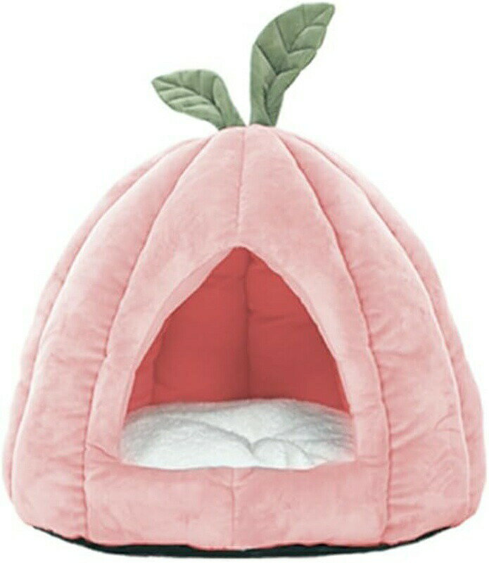 猫ベッド 犬ベッド ペットベッド 冬用 メロン 暖かい 快適 猫ハウス もこもこ 猫用 ベ ッド 小型犬 キ..