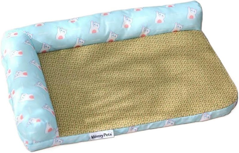 犬 猫 ベッド 夏 ペットベッド ひんやり 枕付き 洗える 猫ベッド 犬ベッド 夏用ベッド 冷感 クールマット ペット 暑さ対策 クッション 滑り止め ペットソファー ブルー ?みつきに強い 耐磨み