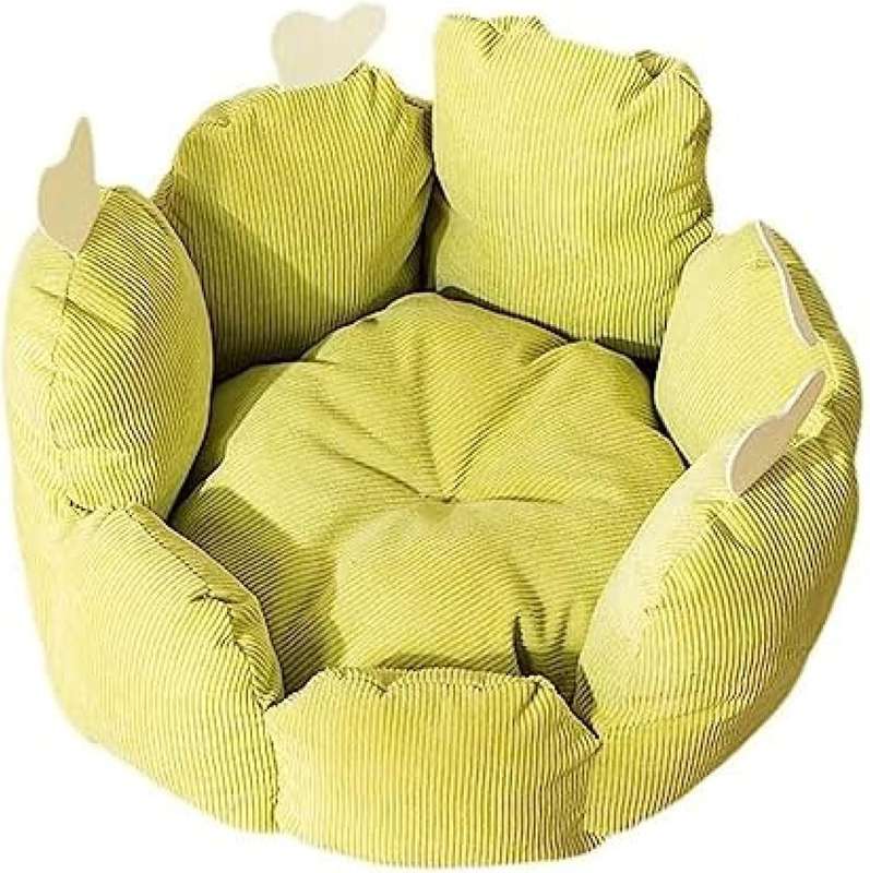 犬 ベッド 猫 ベッド ペットベッド サボテンの花びらの形 ペットクッション ペットマット 犬用マット ..