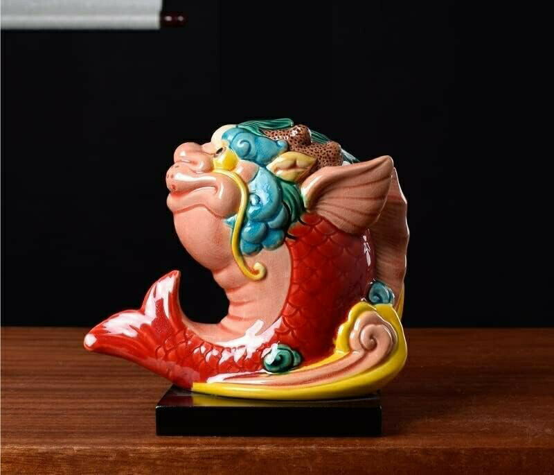 カップ　サカナ　陶器　オブジェ　置物　インテリア　工芸品　美術品　A1516 カップ サカナ 陶器 オブジェ 置物 インテリア 工芸品 美術品