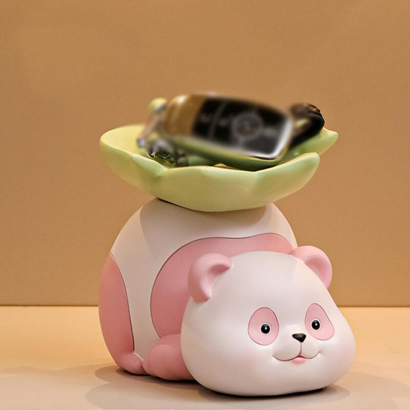 置き物 トレイ ジュエリー トレー パンダ 収納 おしゃれ かわいい 動物の像 インテリア 置物 小物 入れ..