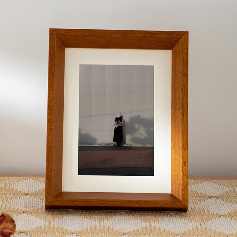 フォトフレーム ポスターフレーム 壁掛け 卓上両用 プレゼント おしゃれ 木製 12.8*17.8cm インテリア ..