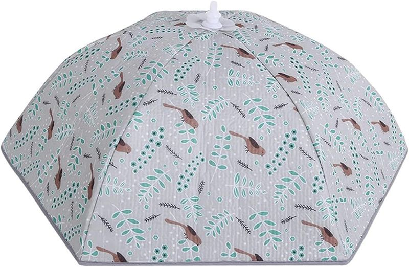 フードカバー 食卓カバー 折り畳み式 洗える 保温 虫よけ 埃よけ キッチンパラソル ホコリよけ おしゃれ 蝿帳 食卓傘 收納便利 キッチン用品