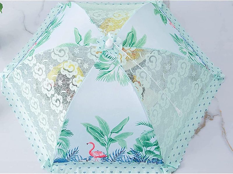 フードカバー 食卓カバー レース 通気性 夏用 きれいめ キッチン用品 新生活 大きめ 虫除け メッシュ 切り替え バーベキュー 台所用 ランチ キッチンパラソル 耐久性 折り畳み式 収納便利 食卓覆