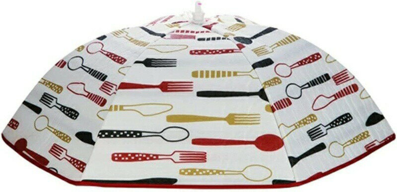 フードカバー 食卓カバー 70x23cm 保温大きい アルミシート 保温保冷 折りたたみ式 防水 洗える 抗菌 埃よけ 虫よけ 収納便利 レッド