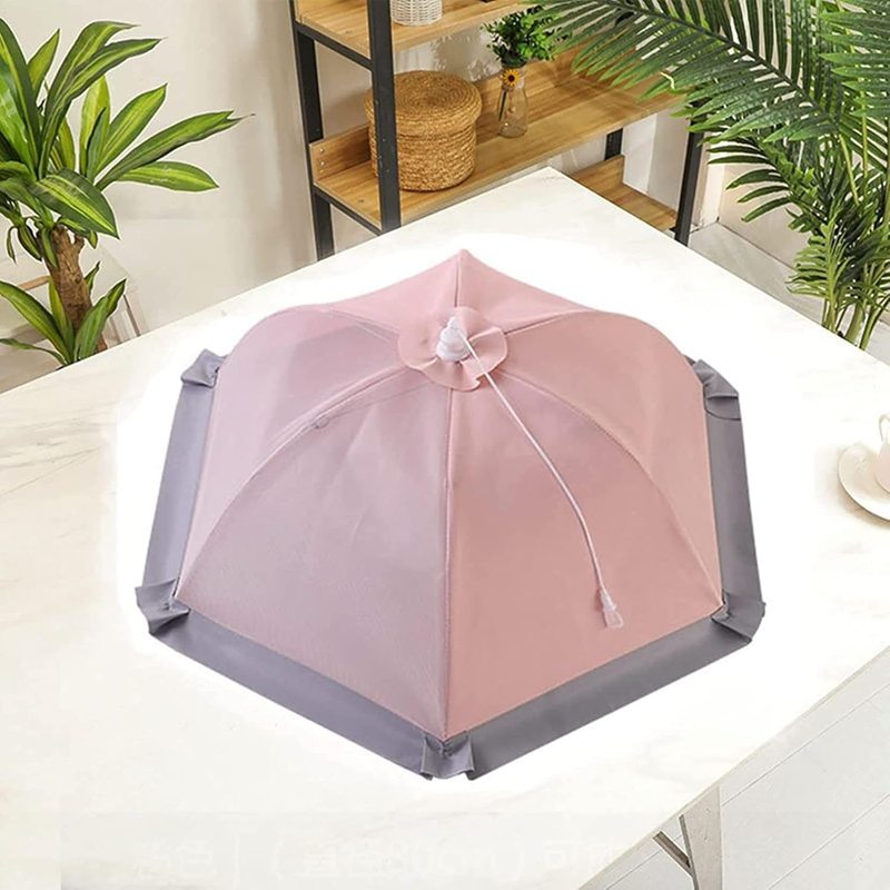 フードカバー 食卓カバー 折り畳み式通気 キッチンパラソル 虫よけ 埃よけ 洗える ホコリよけ おしゃれ 蝿帳 食卓傘 收納便利 キッチン用品