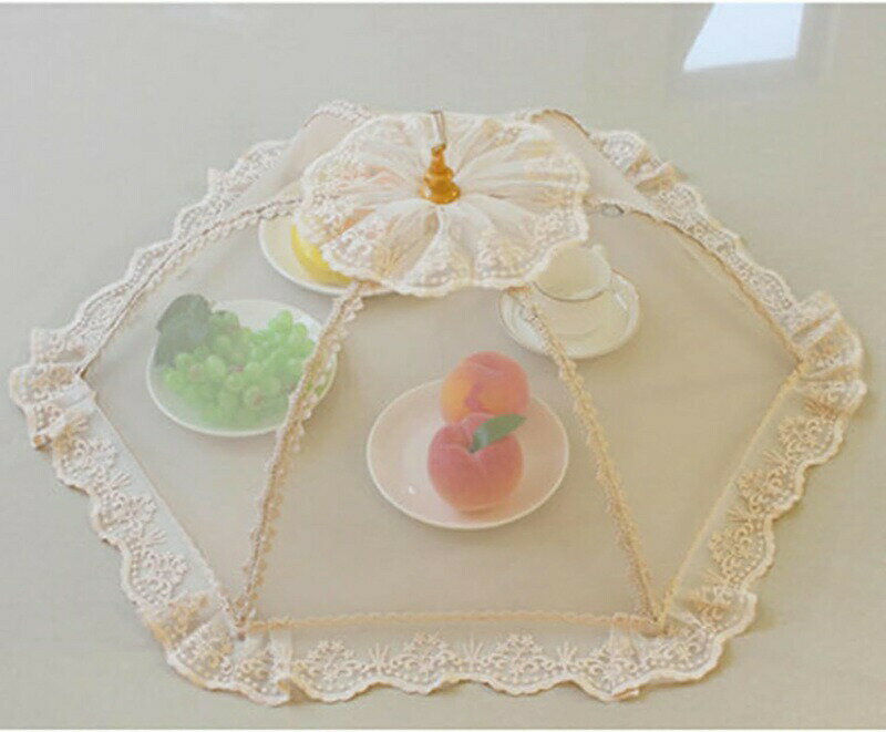 フードカバー 食卓カバー キッチンカバー 虫よけ 防塵通気性 傘型 多機能 キッチン収納 丈夫 メッシュ 可愛い 折り畳み式 大きいサイズ 洗える デザート ご飯 ピクニック おしゃれ キッチン用品