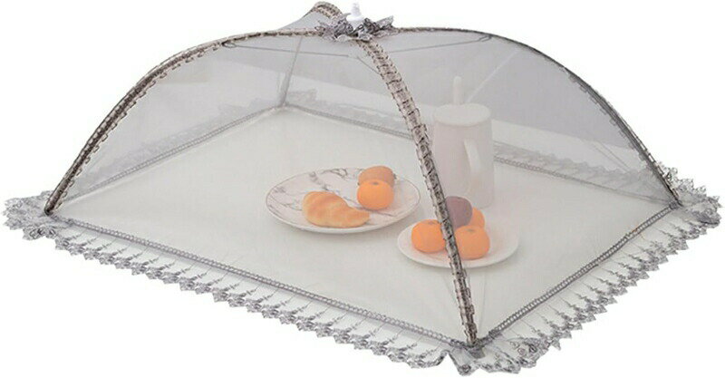 食卓カバー フードカバー 虫よけ 埃よけ 折り畳み式 食卓傘 北欧風 通気性 軽い 丈夫 アンチフライカバー メッシュ 可愛い 収納便利 洗える 大きいサイズ キッチン用 家庭用 残りごはん おしゃれ