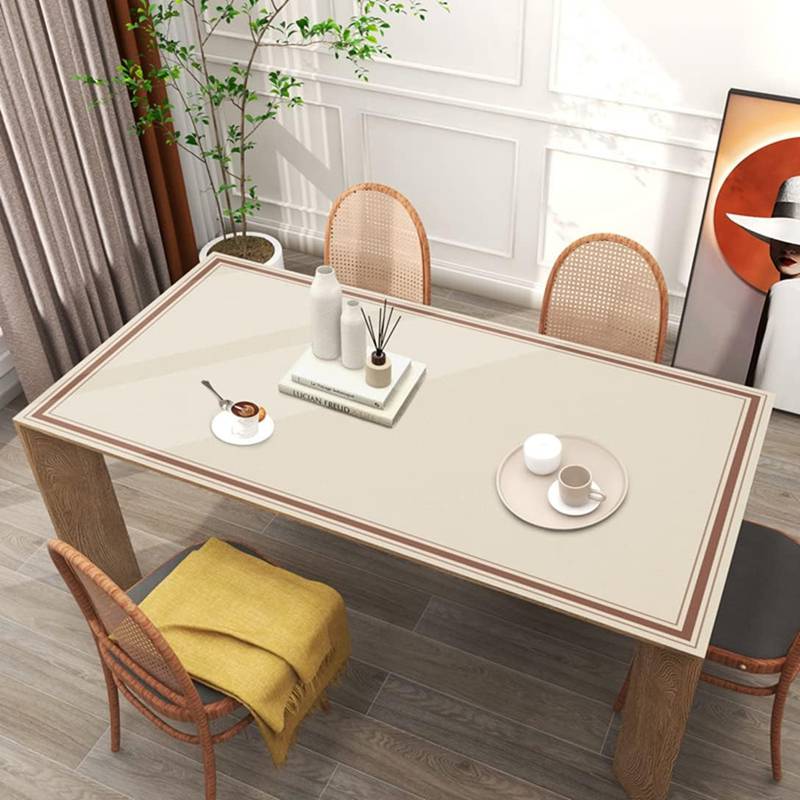 テーブルクロス おしゃれ 高級 レザー 食卓カバー モランディ 撥水加工 防水 防油 テーブルマット 上質 大きい 汚れ防止 モダン プリント インテリア 家庭用 キッチン ダイニング 会議 シンプル